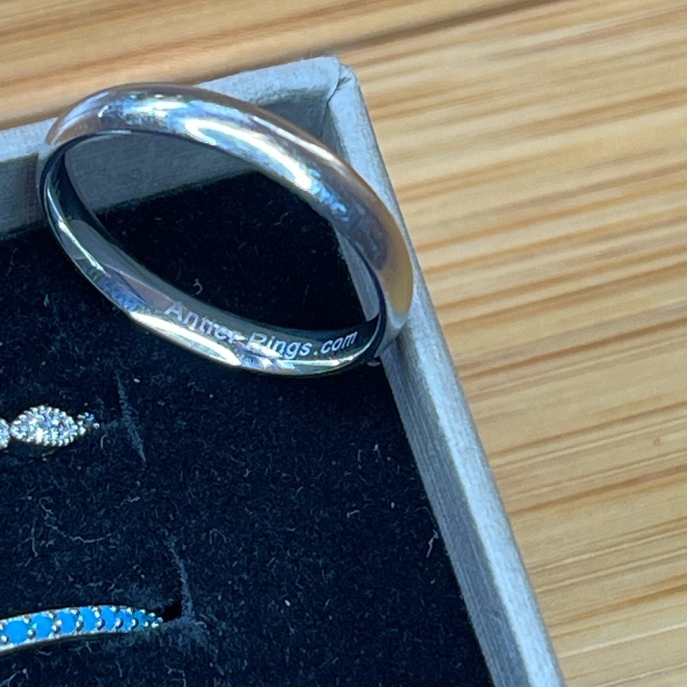 Antler Rings The Magnolia Springs Set. Lab Made Diamond ,Silver 925 ,Turquoise - Picture 9 of 13